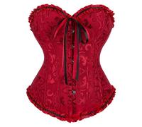 Bustino Corsetto Donna con Coulisse Vintage Gotico Cintura Nero Push Up Corsetti per Halloween E Natale Costumi