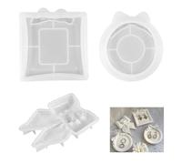 Bustlwor Confezione da 3 Farfalle per Stampi in Silicone, Stampi in Gesso per Colata di Farfalle, Piastra per Stampi in Silicone con Bordo, per Realizzare Gioielli con Vassoio da Tè Alla Frutta