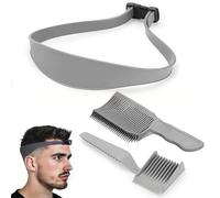 Bustlwor Pettine di Posizionamento Curvo, Pettine Capelli per Sfumature Capelli Uomo, Pettine Da Parrucchiere, per Tutte le Acconciature (Grigio)