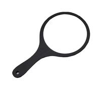 Bustlwor Specchio a Mano con Manico, Professionale Specchio Portatile con Manico, per Trucco, Viaggi, Parrucchiere e Rasatura (Nero)