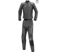 Busto Assen 2 pezzi tuta in pelle da moto da donna, nero, 44