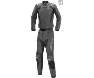 Busto Assen 2 pezzi tuta in pelle da moto da donna, nero, 44
