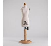 Busto da Cucito Base in Legno Manichino Torso Donna Imbottito per Atelier,