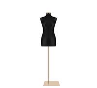Busto donna sartoriale manichino femminile nero oro rett.
