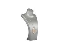 Busto Maniquí Para JoyeríA Espositore for collo con ritratto in pelle PU Busto modello Ciondolo for gioielli Scaffale for gioielli Puntelli for foto Organizzatore di gioielli(H3 silver)