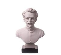 busto statua scultura in marmo del comunista russo sovietico Lev Trockij / Leon Trotsky 16 cm