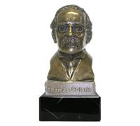 Busto Thomas J Clarke 1916 in bronzo fuso a freddo su marmo 20 cm proclama ir...
