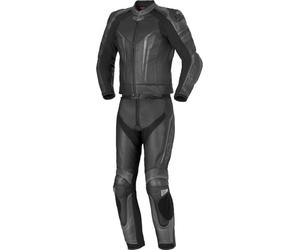 Busto Tormo donna 2 pezzi moto tuta in pelle, nero/antracite, 42