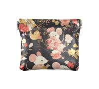 Busy Animal Nero Pesca Moda Donne Uomini Portamonete In Pelle Unico Borse Cosmetiche per la Borsa per gli Uomini Donne Viaggio monederos de Mujer para monedas
