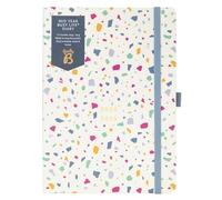 Busy B - Agenda Busy Life metà anno Agosto 2024 - Agosto 2025 - Diario accademico settimanale A5 terrazzo con formato tascabile, passante per penna, nastro segnapagina e banda elastica di chiusura