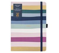 Busy B - Busy Life A5 Pianificatore Settimanale Diario 2025 - Diario di vita per studenti, insegnanti, lavoro e altro con doppio orario, calendario annuale di tasche per la penna e banda
