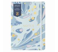 Busy B - Busy Life Notebook - Marmo Blu Marino - Taccuino A5 con adesivi e pianificatore mensile