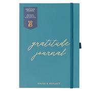 Busy B Diario della gratitudine senza data, formato A5, spazio per le intenzioni quotidiane, riflessioni settimanali per ispirare momenti consapevoli, con appunti, tasca portaoggetti e adesivi