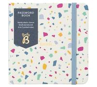 Busy B - Libretto per password con pratica chiusura elastica e indice stampato discreto dalla A alla Z - Terracotta