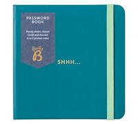 Busy B Libro delle password, copertina color foglia di tè, tutte le password Internet in un unico posto, memorizza un massimo di 186 dettagli di accesso a Internet, design compatto e discreto, con