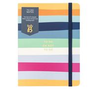 Busy B Note da fare: a righe con due blocchi per appunti a strappo, chiusura elastica e passante per penna