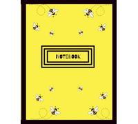 Busy Bee Notebook - 8.5 x 11.5 inch | 190 Pages | Cute Bee-Themed Paperback