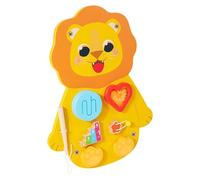 Busy Board Animale Puzzle Legno Decorazione Educativa Interattiva Stimolante Coordinazione Adatto a Bambini Scuola Corridoio, Leone