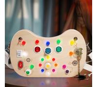 Busy Board con LED Educativo Gioco con Interruttori e Luci LED per Auto,