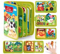 Busy Board Montessori Libro Interattivo 1 Anno - Quiet Book Sensoriale Educativo