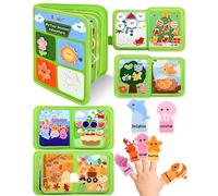 Busy Board Montessori Libro Interattivo per Bambini 1 Anno - Quiet Book Sensoriale Educativo Tema 4 Stagioni, Giochi Montessori per 1 2 3 Anni, Attività Didattiche in Feltro, Regalo per Bimbo e Bimba