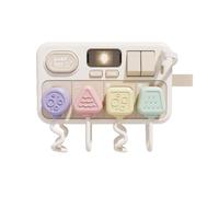 Busy Board per Bambini Gioco Sensoriale Tavola Didattica Pannello Attività Tavolo Interattivo con Finestretta Luminosa E Pulsanti Materiale Plastica, Multifunzionale