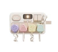 Busy Board per Bambini Pannello Sensoriale Tavola Didattica Tavolo Interattivo Gioco Attività con Flessibili E Prese Simulate per Apprendimento, Versione A Batteria