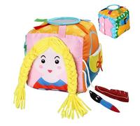 Busy Box Giocattolo educativo | Sviluppo delle abilità motorie - di risveglio con cerniere, bottoni e per - per lo sviluppo attraverso il gioco quotidiano a casa, in alla
