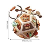 Busy Cube - Attività Di Interazione Genitore-figlio | Palla Per Attività Educative Precoci A 22 Lati Per Bambini | Giocattoli Sensoriali Cubo Occupato Per Bambini | Per Il Seggiolino Auto, L'aere