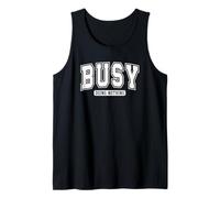Busy Doing Nothing - Divertente Scritta in Stile College Canotta