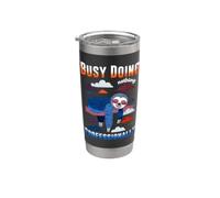 BUSY DOING NOTHING PROFESSIONALLY Bicchiere termico in acciaio inox doppia parete