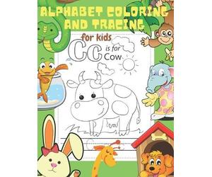 Busy Family Alphabet Coloring and Tracing for Kids (Tascabile)