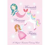 Busy Hands Book Unicorns Coloring Book Mermaids Coloring Book and Fa (Tascabile)
