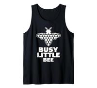 Busy Little Bee Ali a Nido d'Ape Design Grafico minimale Canotta