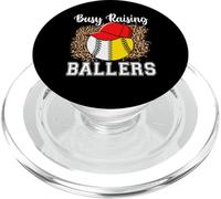 Busy Raising Ballers Softball Baseball Funny Girl mom PopSockets PopGrip per MagSafe