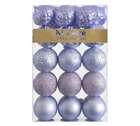 Busybee Unbekannt Palline di Natale 34 Pezzi 6 cm Viola Lavanda Palline Natalizie Ornamento di Palla di Natale per la Decorazione dell'albero di Natale