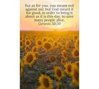 But as for you, you meant evil against me; but God meant it for good, in order to bring it about as it is this day, to save many people alive. Genesis 50:20 - Daily Journal