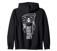 But Did You Die Funny Halloween Fitness Military Felpa con Cappuccio