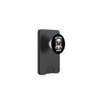 But First Coffee Lover Caffeine Carino Cartoon Dog Pug PopSockets PopWallet per MagSafe