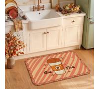 But First Coffee Pumpkins Fall - Tappeto da cucina autunnale, 50 x 78 cm