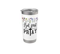 But First Pray More Prayer Changes Things Praying Mama Jesus Bicchiere termico in acciaio inox doppia parete