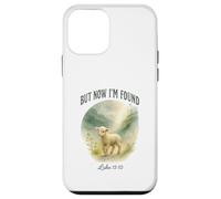 But Now I’m Found Luke 15:10 Watercolor Lamb Christian Custodia per iPhone 12 mini