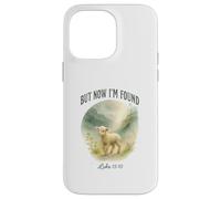 But Now I’m Found Luke 15:10 Watercolor Lamb Christian Custodia per iPhone 14 Pro Max