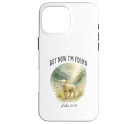 But Now I’m Found Luke 15:10 Watercolor Lamb Christian Custodia per iPhone 16 Pro Max