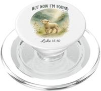 But Now I’m Found Luke 15:10 Watercolor Lamb Christian PopSockets PopGrip per MagSafe