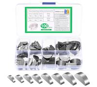 But the cow 100 Pz Sedi chiavette, Set di Chiavi a Mezzaluna, Chiavi a Testa Tonda Woodruff da 3-4-5-6 mmChiavi di Comando, kit assortimento puleggia volano albero motore