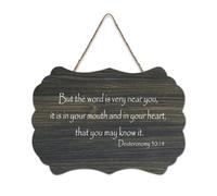 But The Word Is Very near You, in Your Mouth And in Your Heart, That You May Obser, cartello in legno stampato rustico da parete con citazioni, poster per ufficio, nuova decorazione per la casa, 15,2