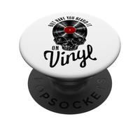 But You Heard It On Vinyl Record Collector Gothic Skull PopSockets PopGrip Adesivo