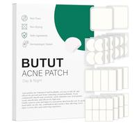 BUTBU 64 Pezzi Cerotti Brufoli Pimple, Patch Brufoli Invisibili 2-In-1, con olio dell'albero tè Acido Salicilico Giorno e Notte Impermeabili e Traspiranti, Per Sbarazzarsi dell'acne Velocemente