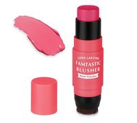 BUTBU Crema Fard Stick Doppia Testa, Colore A Lunga Non Sbiadisce, Resistente All'Acqua, Bastoncino Leggero, Durata Naturale, Pennello Integrato, Per Guance, Labbra E Occhi, Ecc-02*Polvere Di Rosa